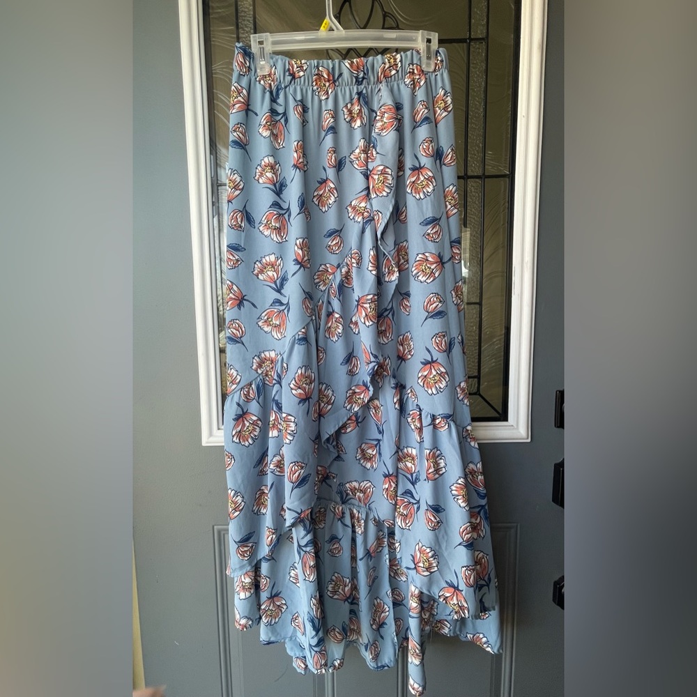 Ladies High Low Floral Skirt